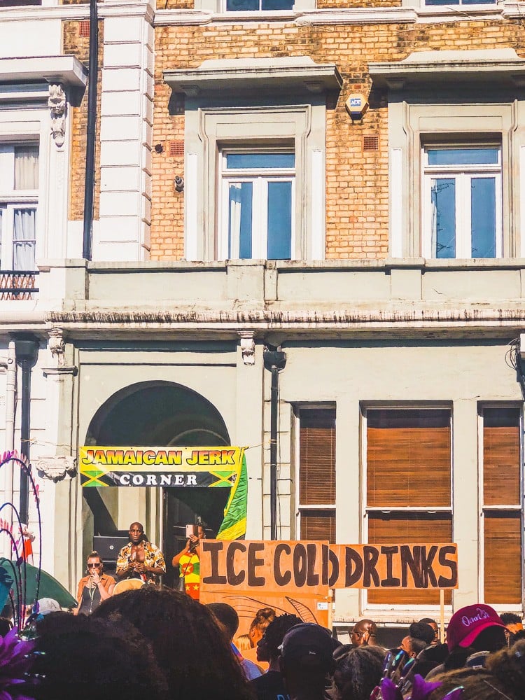 Notting Hill Jamaican jerk street food and drinks on the notting hill route