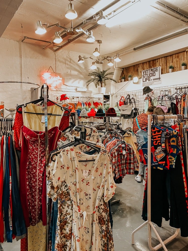 vintage shopping in London a treasure trove of vintage items, from tops to jackets, dresses, and hats.