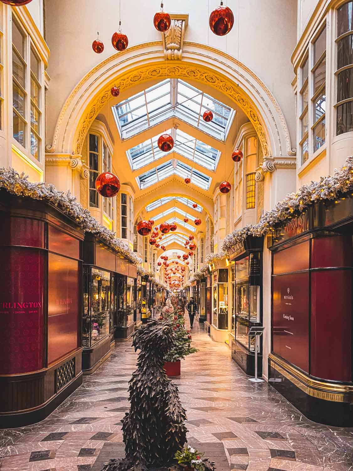 the burlingdon arcade hallway, fully decorated – one of the top cool london places