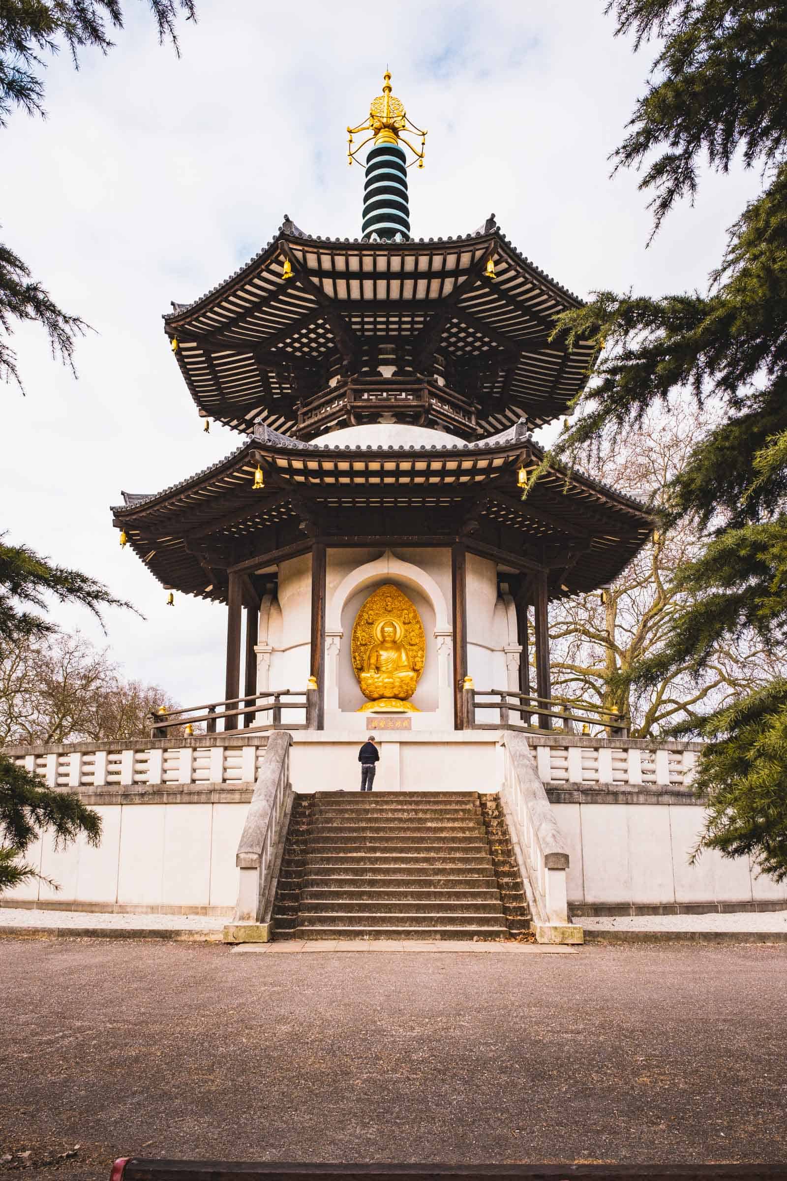 Battersea Park buddhist temple is one of the top things to do in london for locals
