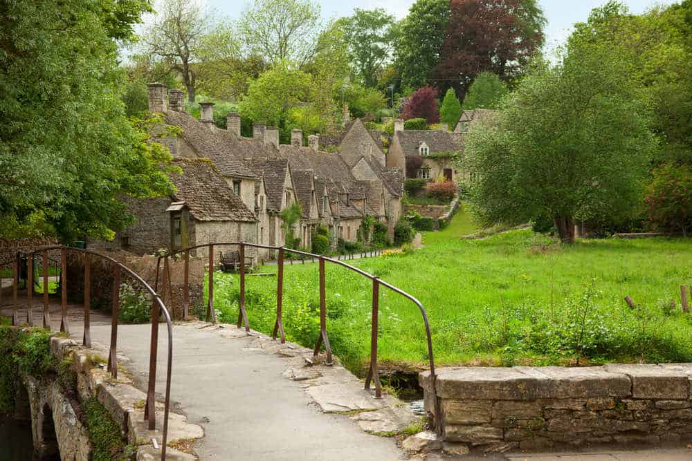 Traditional Cotswold cottages in England Traditional Cotswold cottages in England