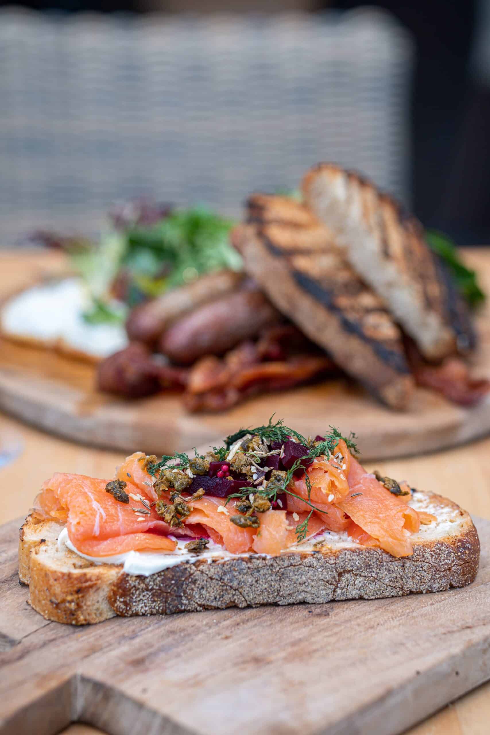 Best Brunch In Covent Garden scaled The Lox on Sourdough, one of the best breakfast covent garden options on the menu