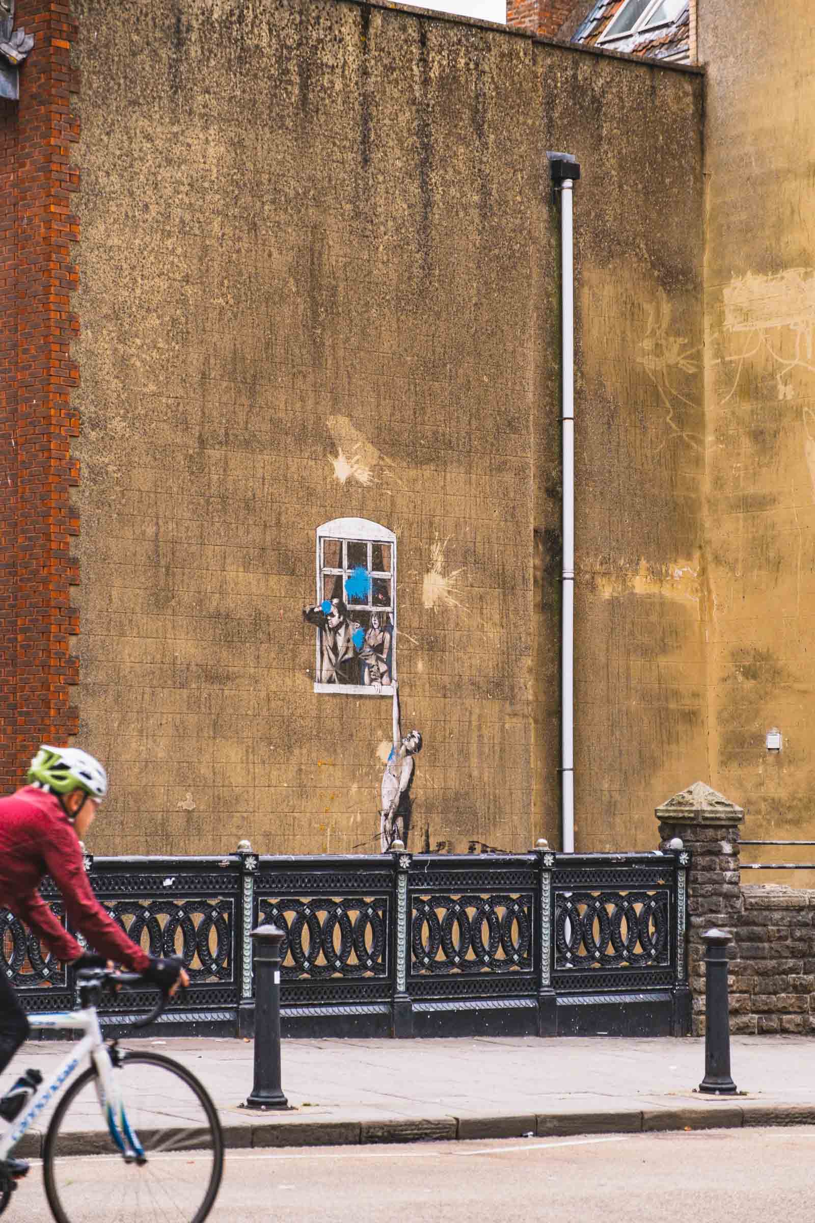 Well Hung Lover Banksy Street Art UK Well Hung Lover Banksy Street Art UK
