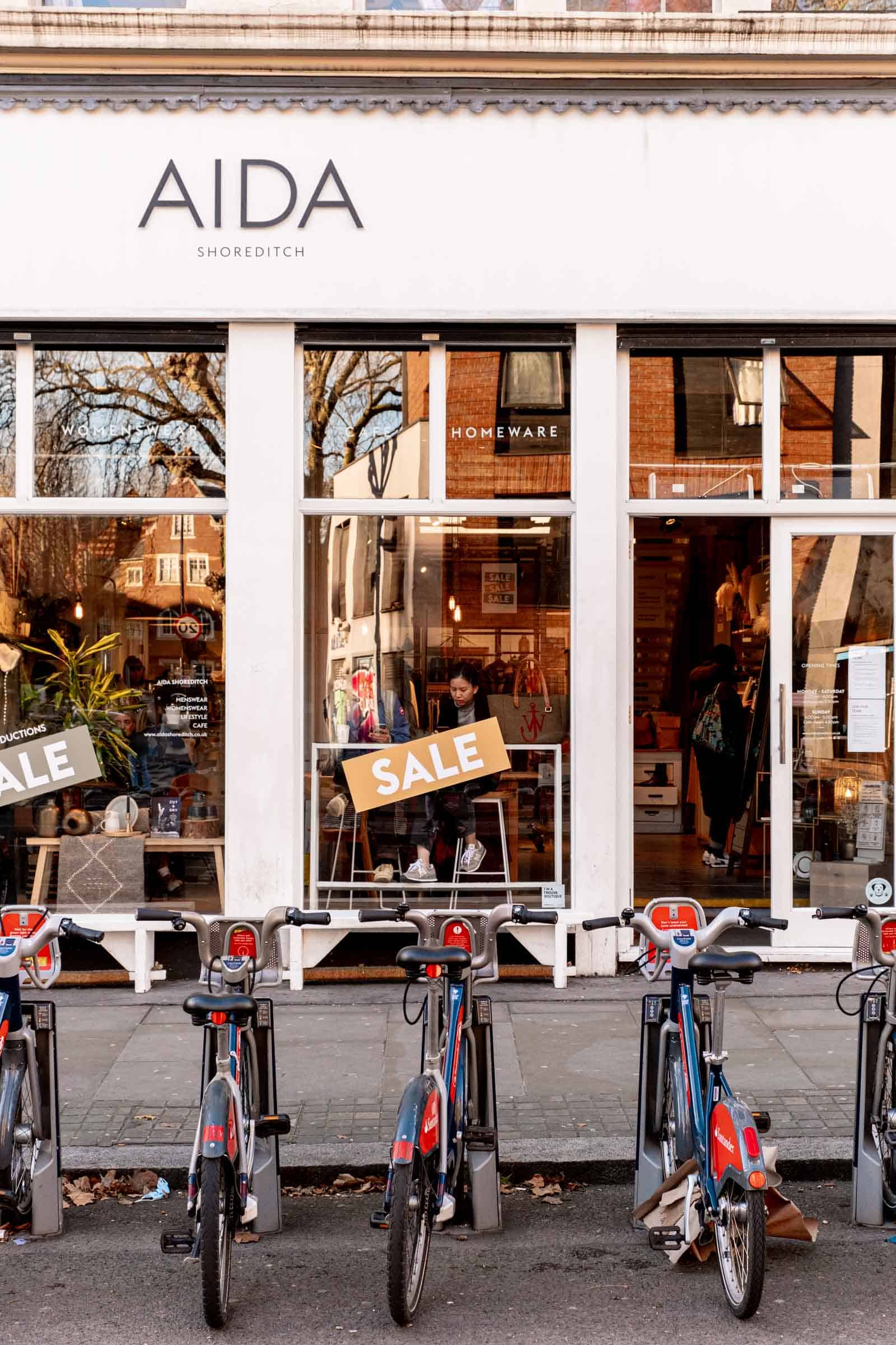 friends meeting in a multipurpose coffee shops in Shoreditch, London