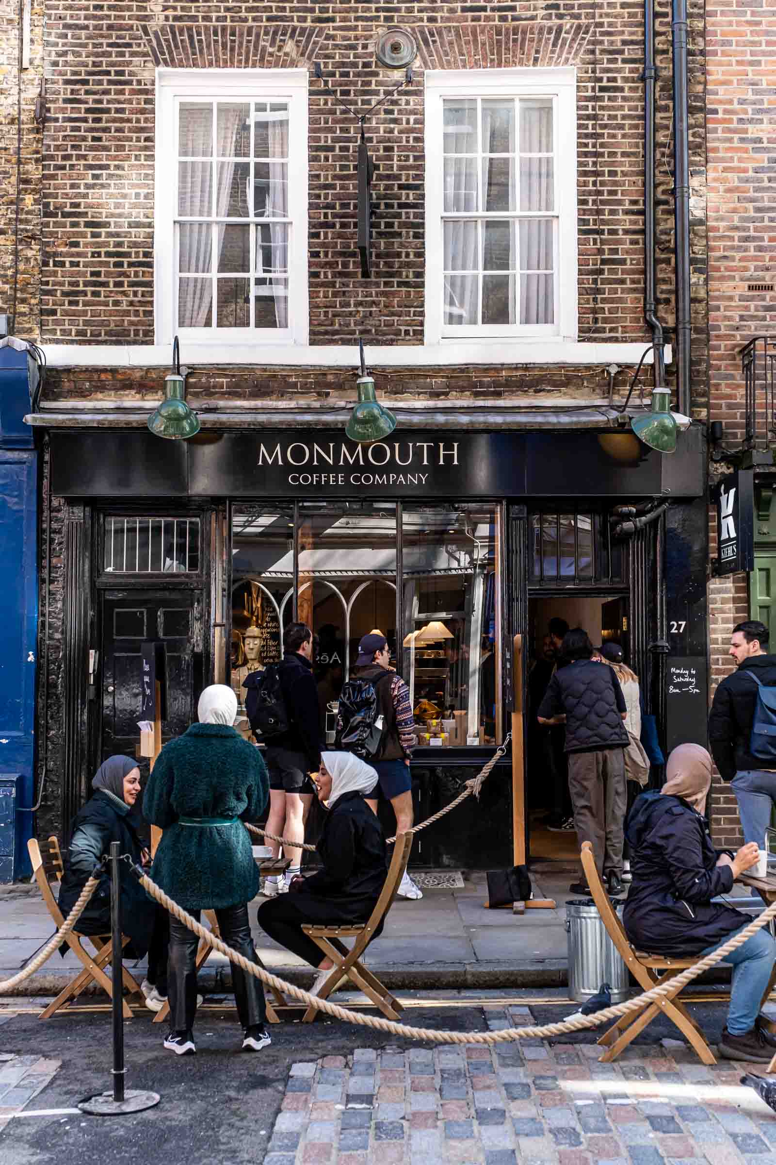 Monmouth Coffee Covent Garden Monmouth Coffee Company offers some of Covent garden best coffee available. Come here for a quick bite of just a great cup of joe!