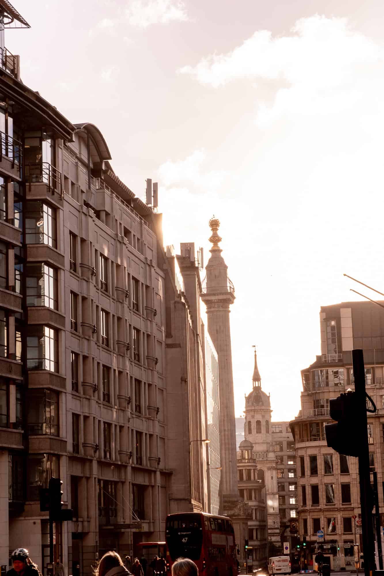 Monument to the Great Fire of London UK