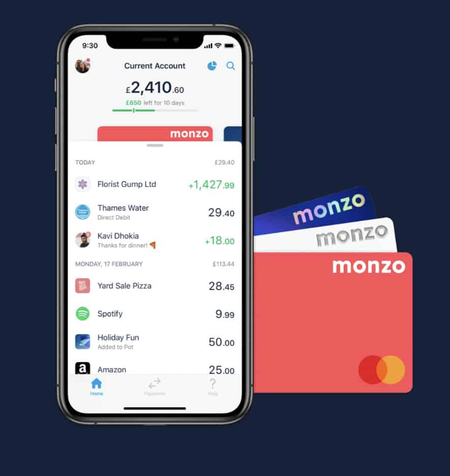 Monzo Bank Card