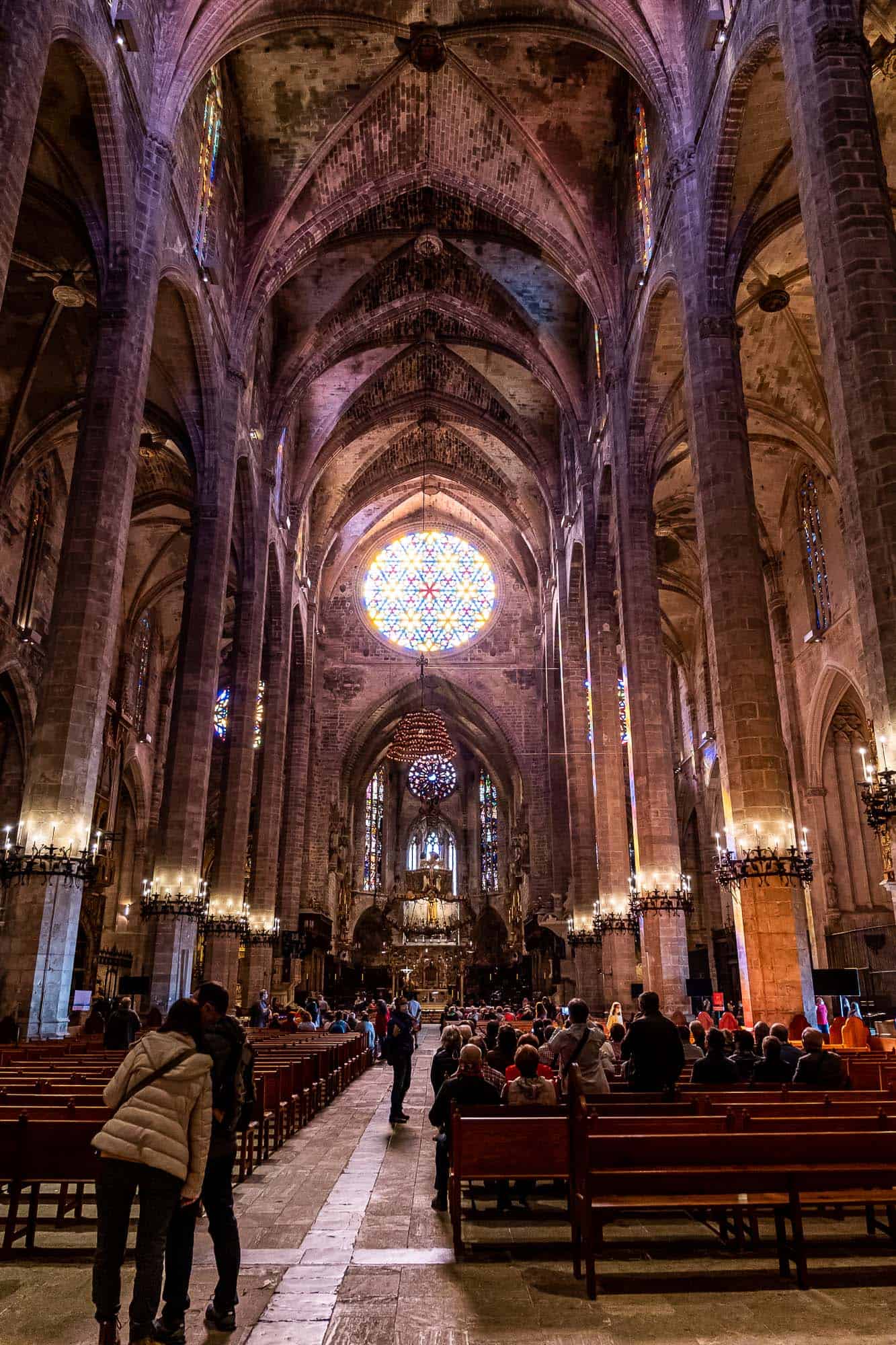 Palma Cathedral Spain Views inside the Cathedral Palma