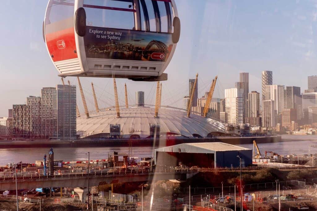 Cable Car over the River Thames – one of the cool things to do in london
