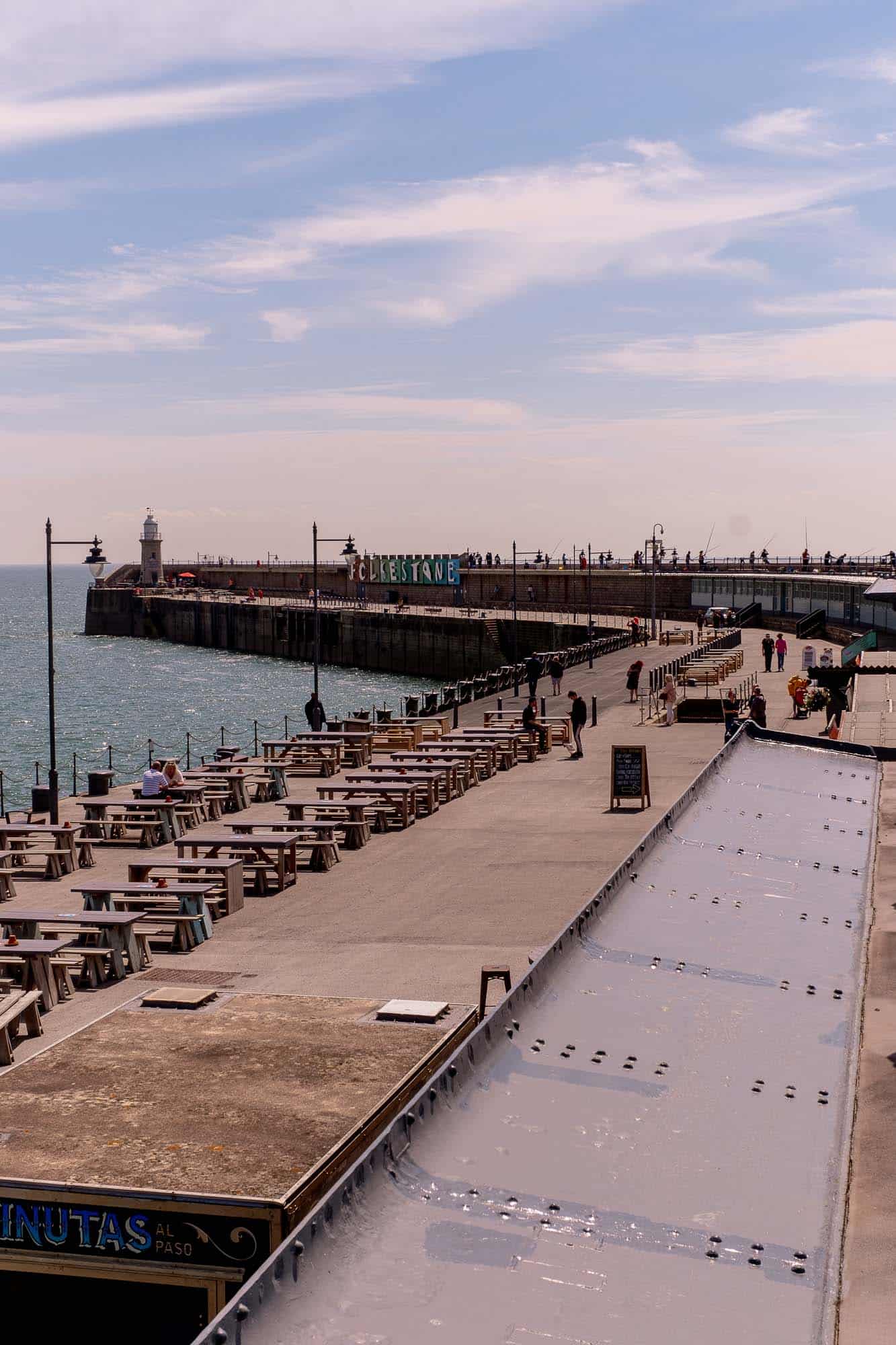 Folkestone Harbour Arm kent England Folkestone Harbour Arm kent England