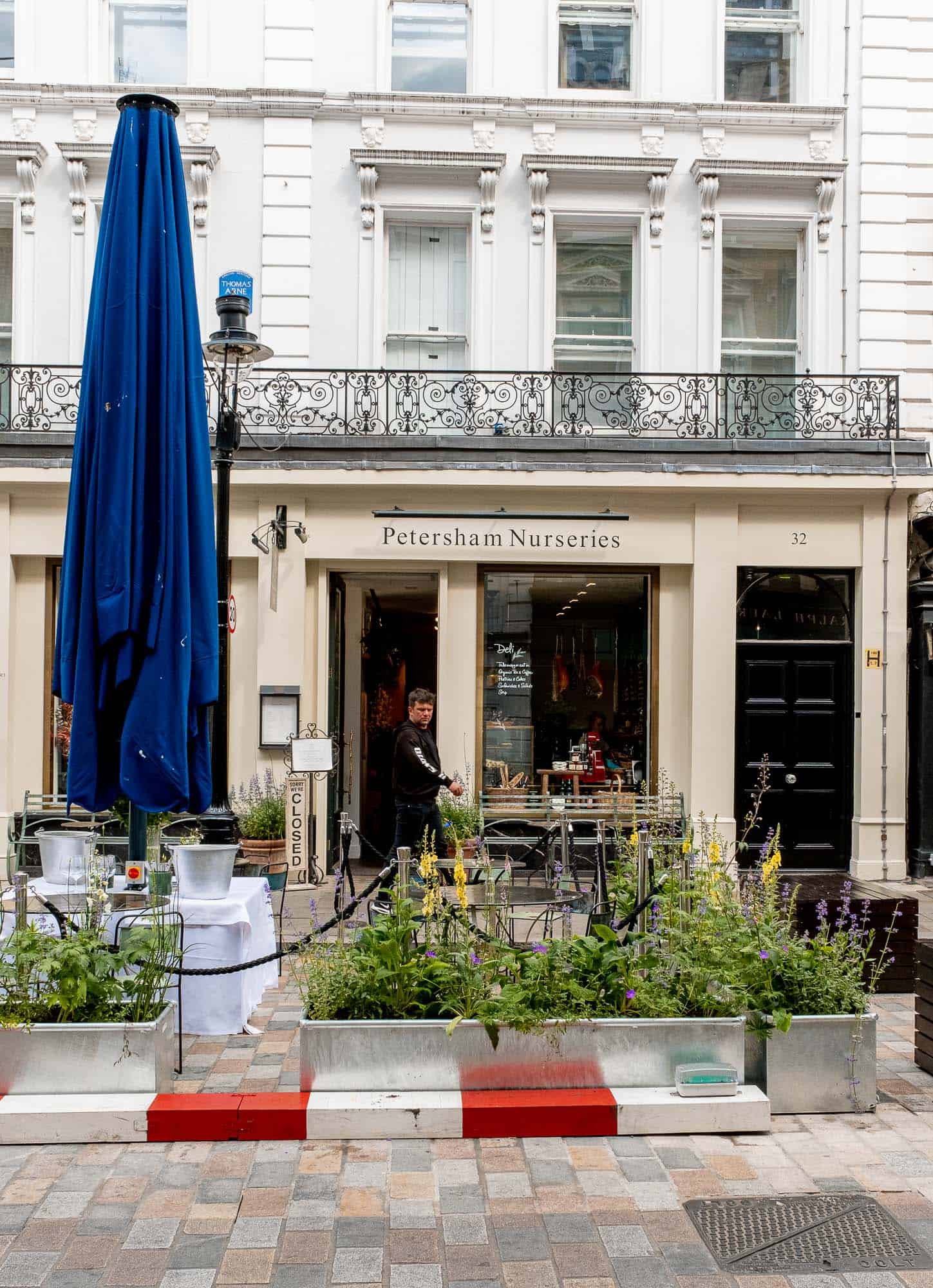 The entrance to the Petersham Restaurant in Covent Gardens