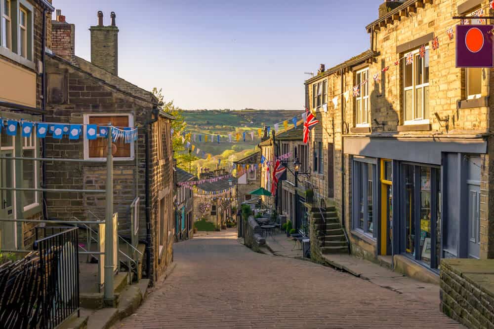 Haworth village in the Worth Valley Haworth village in the Worth Valley