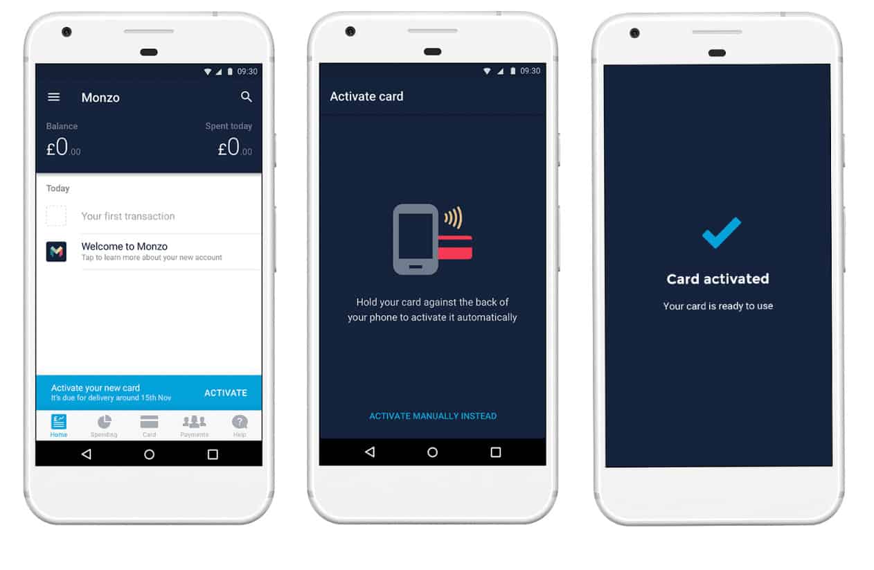How To Activate Your New Monzo Card