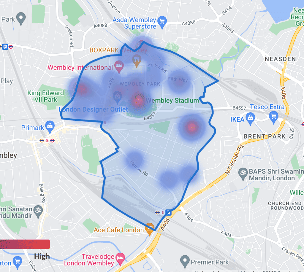 Wembley crime hotspots Wembley crime hotspots