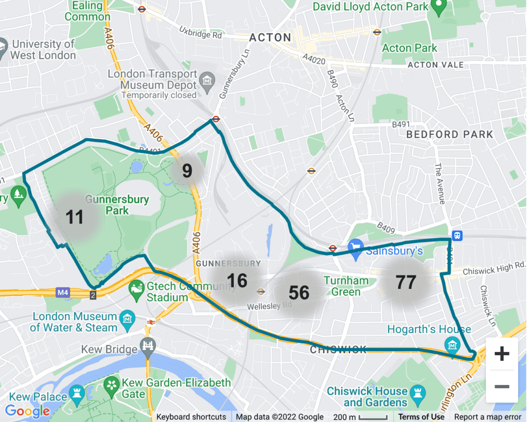 crime hotspots in Chiswick crime hotspots in Chiswick