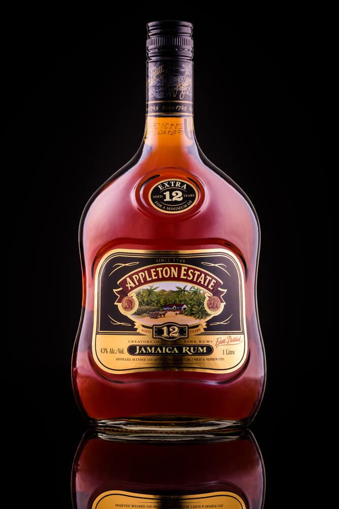 Bottle of Appleton Estate rum