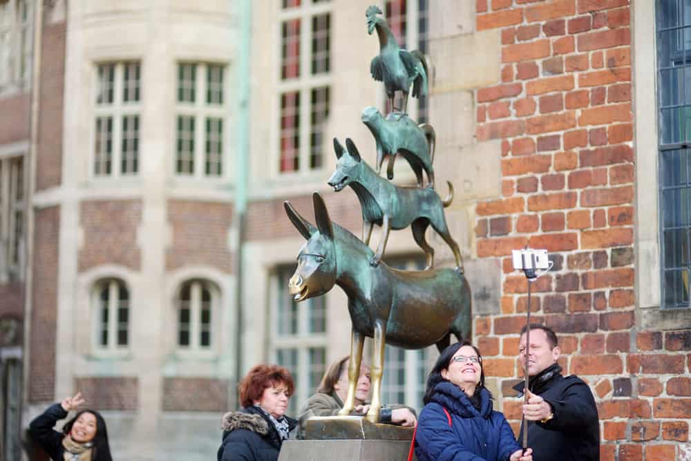 The Bremen Town Musicians Statue