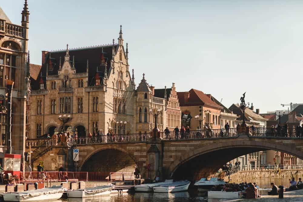 GHENT BELGIUM Graslei is a quay