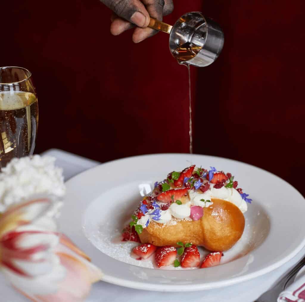 Balthazar London Balthazar London with fruit puffy pastry