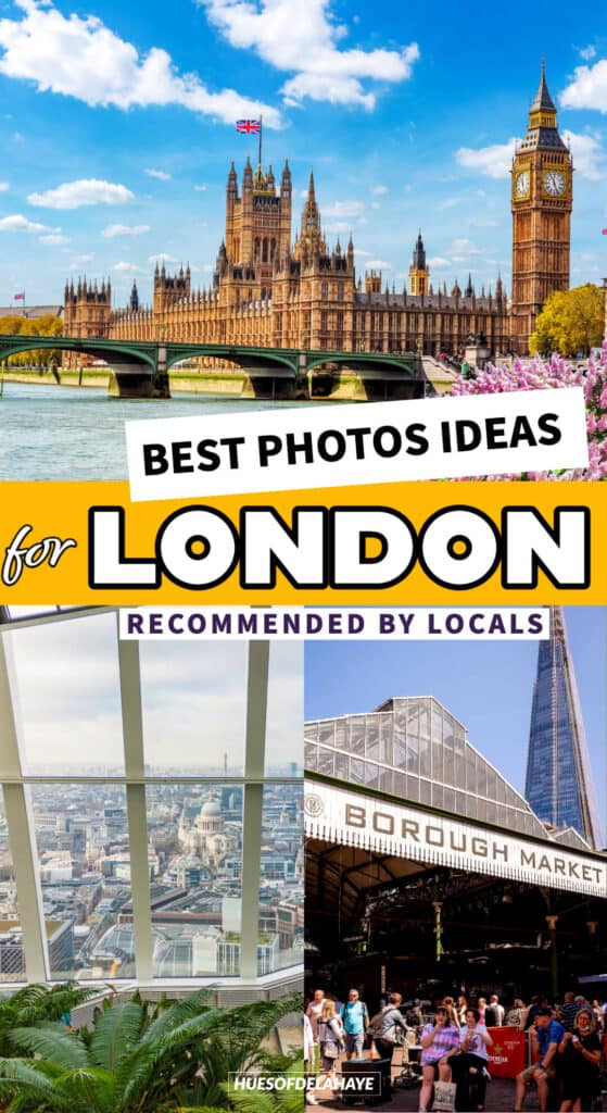 Get London Instagram-worthy ideas for iconic London photos! This list of London photo ideas includes the top spots in London like Big Ben, Buckingham Palace, red phone booths, & Instagrammable places in London. Also includes tips for getting unique London shots at the London Eye, Tower Bridge, Piccadilly Circus, Notting Hill, & photogenic places in London. Instagram Photo Tour of London, best spots for photos in London, photography spots in London, photo Spots in London, London Instagram photos