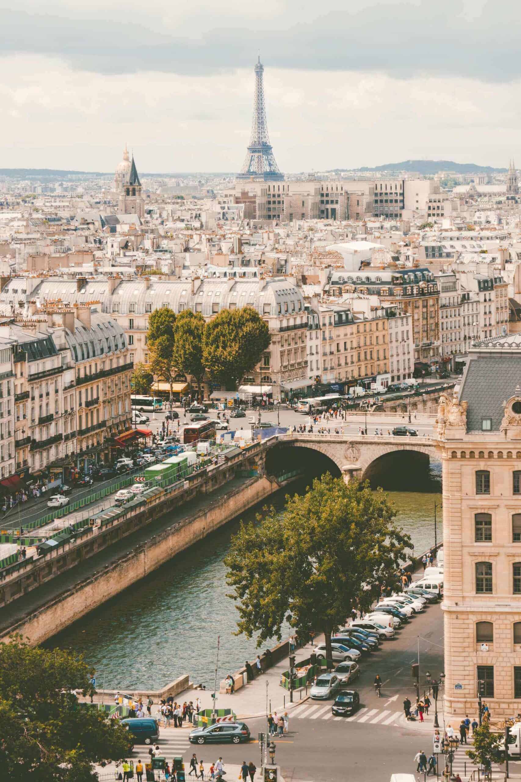 beautiful views of the city of Paris France