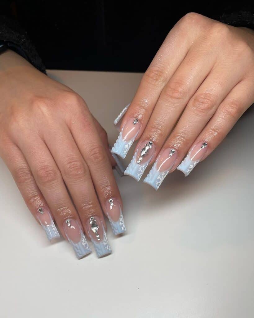 Winter French Tips 15 1