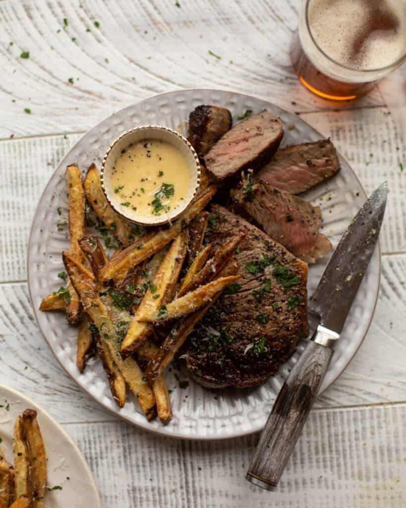 14 spanish easter recipes french fries grilled steak with truffle fries