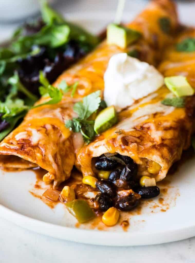 14 vegetarian mexican recipes vegan enchiladas with black beans