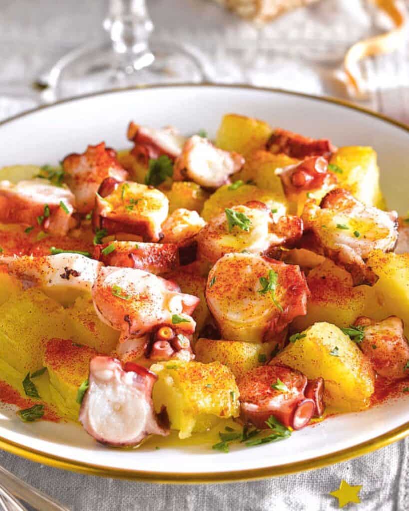 17 spanish easter recipes galician style octopus with potatoes and paprika