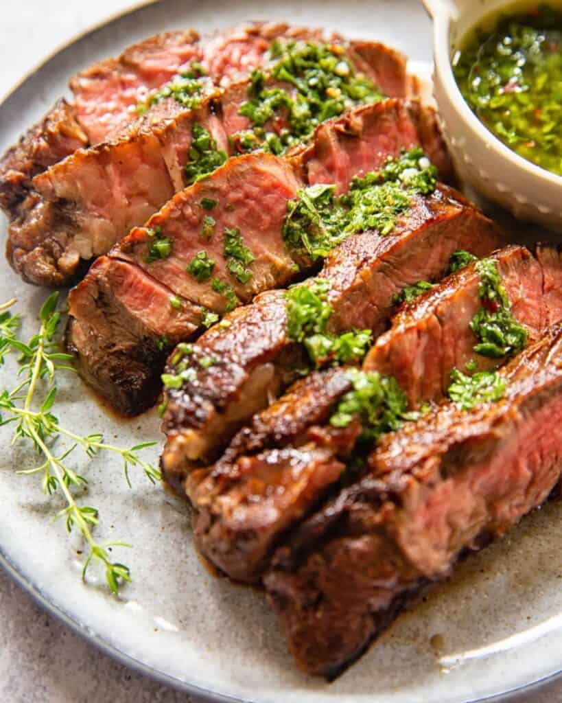 19 italian easter recipes rib eye steak with sicilian lemon herb sauce