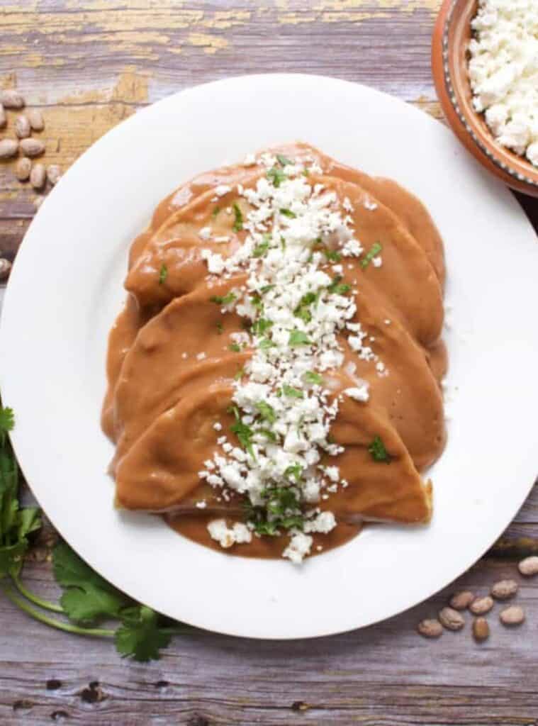 25 vegetarian mexican recipes enfrijoladas