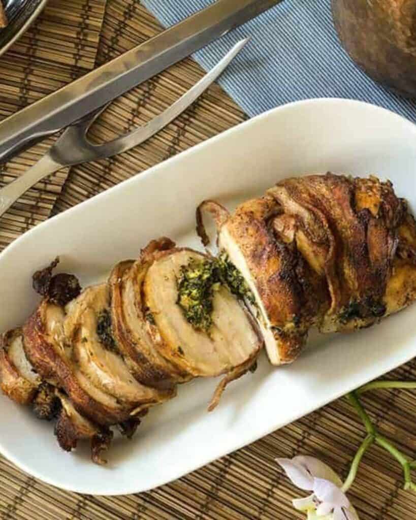 5 Irish Easter Recipes Air Fryer Keto Bacon Wrapped Stuffed Chicken