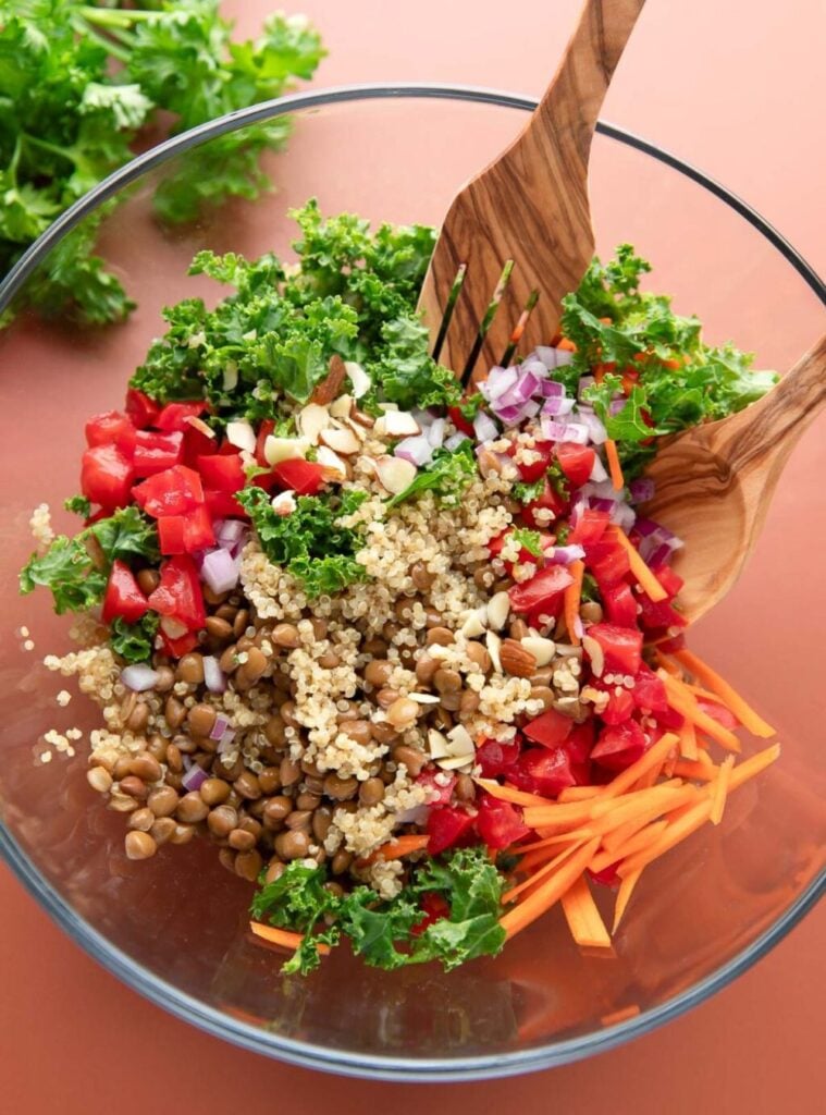 quinoa lentil salad