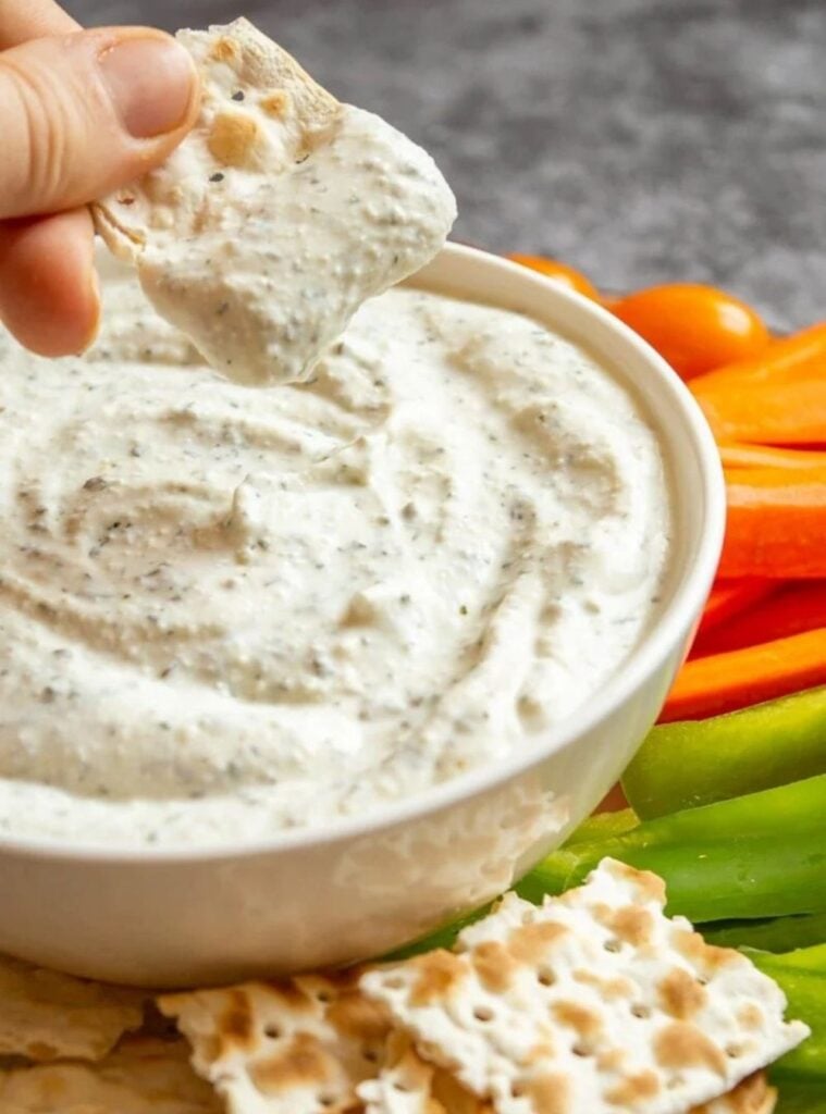 herbed boursin cottage cheese dip