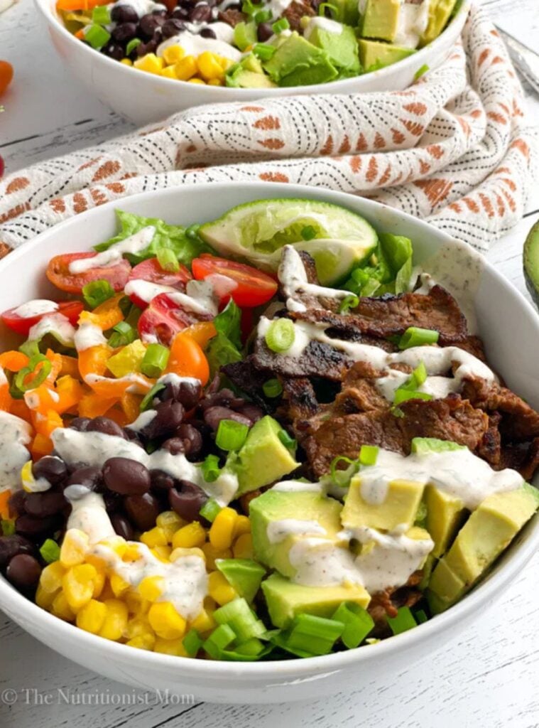 southwest steak salad