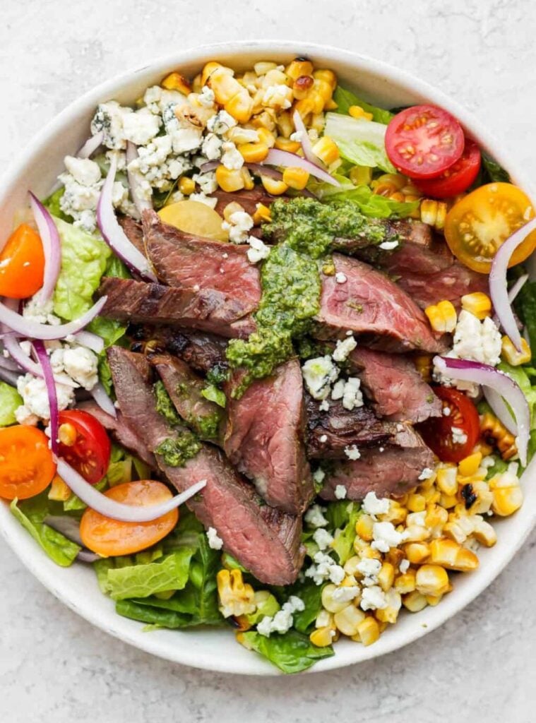 grilled flank steak salad