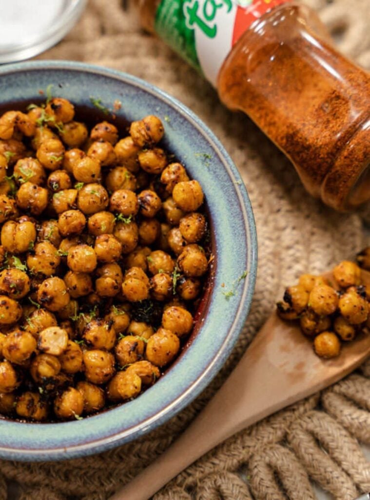 crispy chickpeas with tajin