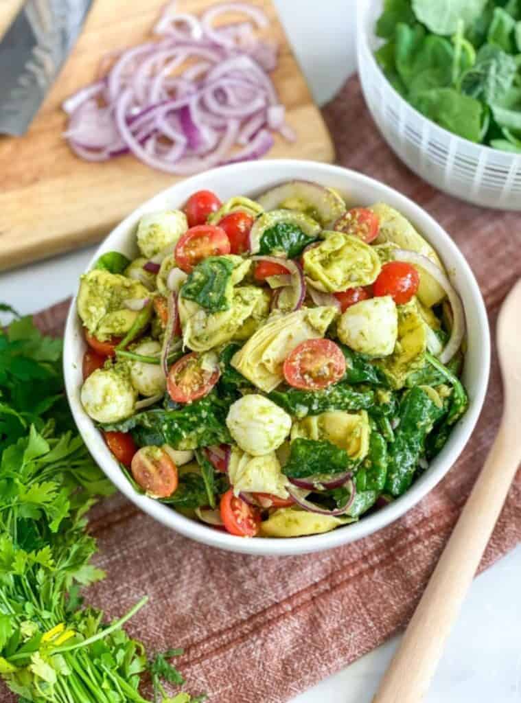 pesto tortellini pasta salad