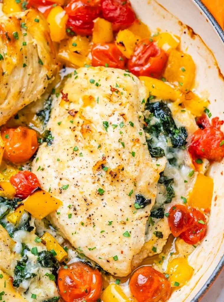 cottage cheese stuffed chicken