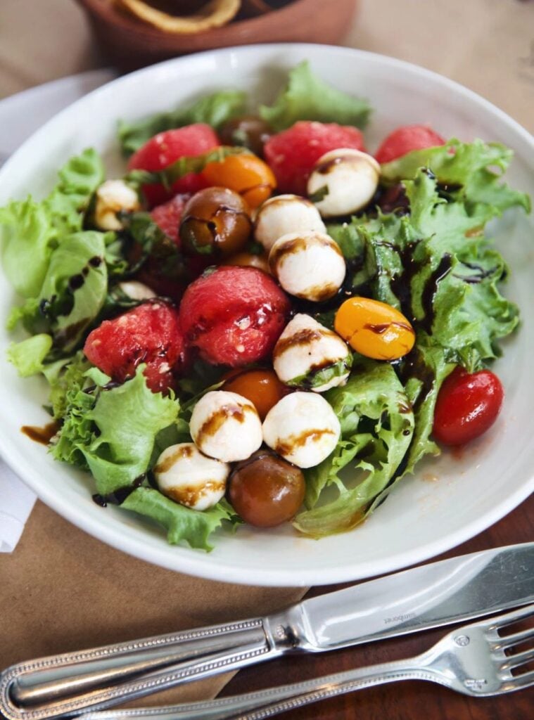watermelon caprese salad