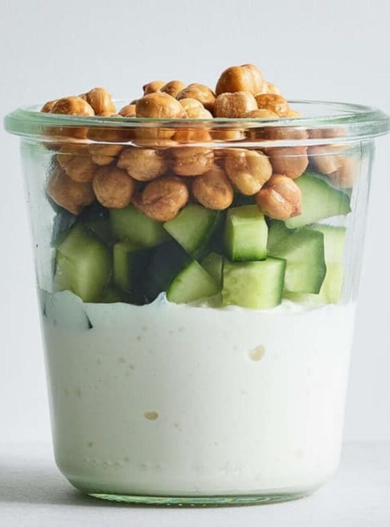 cottage cheese snack jar