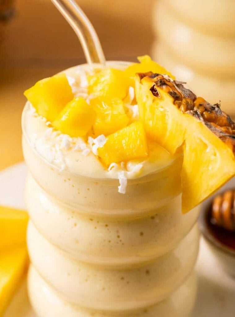 tropical cottage cheese smoothie