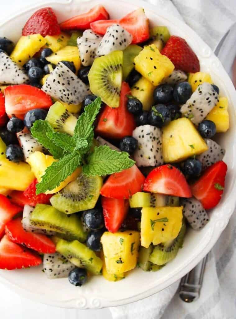 summer dragon fruit salad