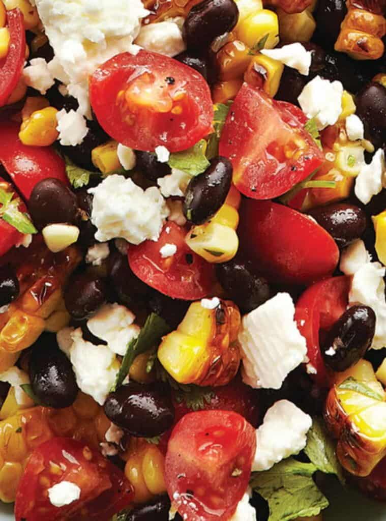 grilled corn and black bean salad