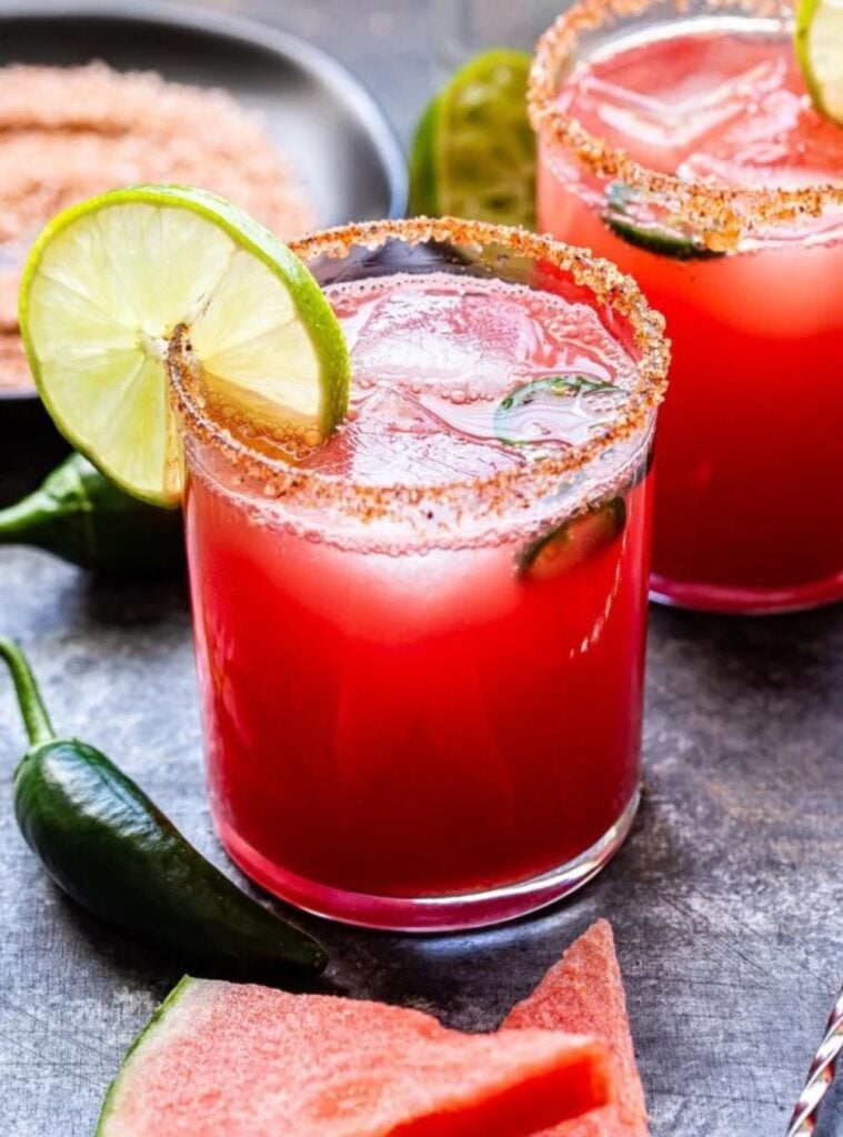 spicy watermelon margarita