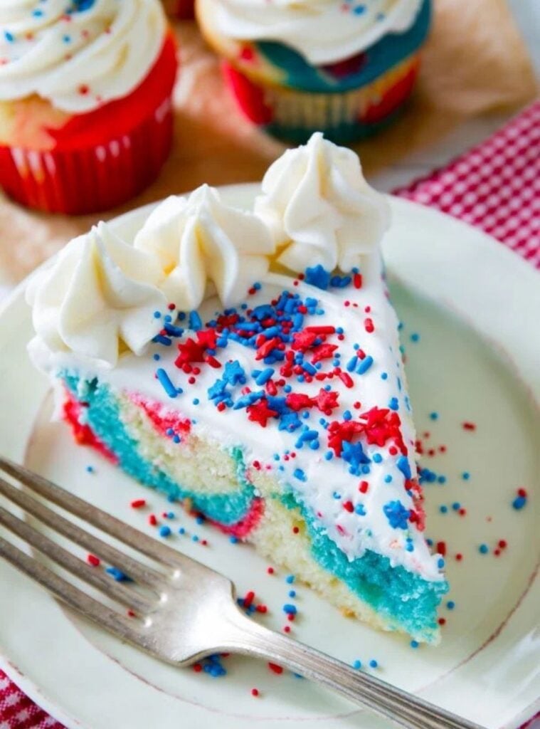 tie-dye cake