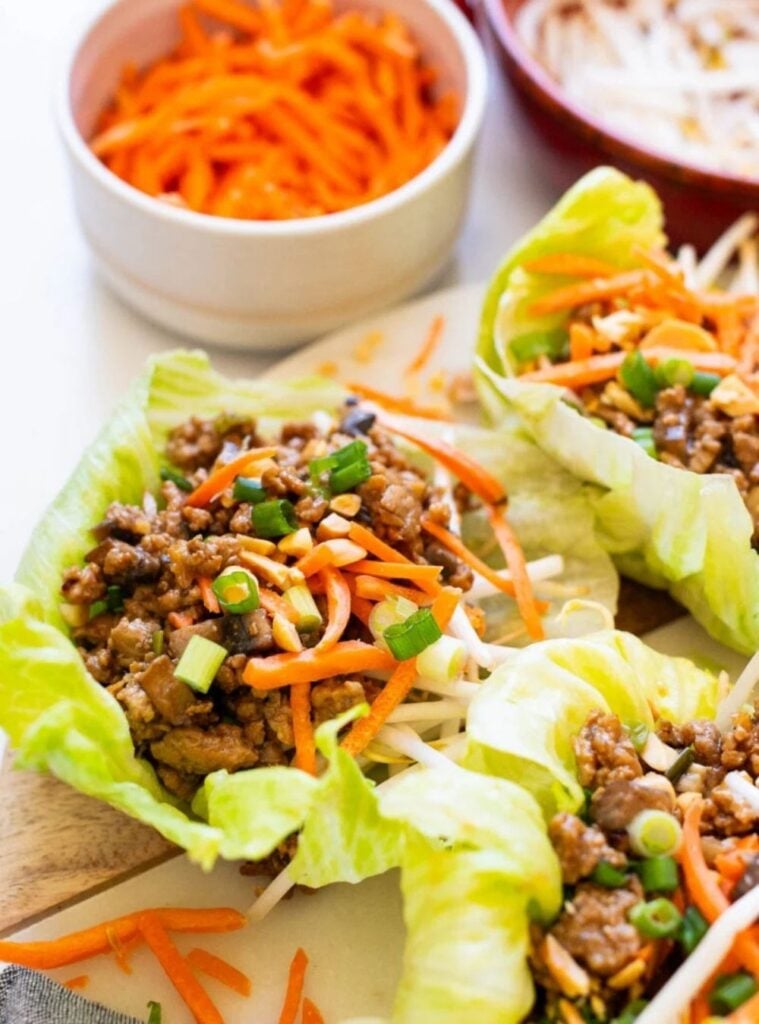 asian turkey lettuce wraps