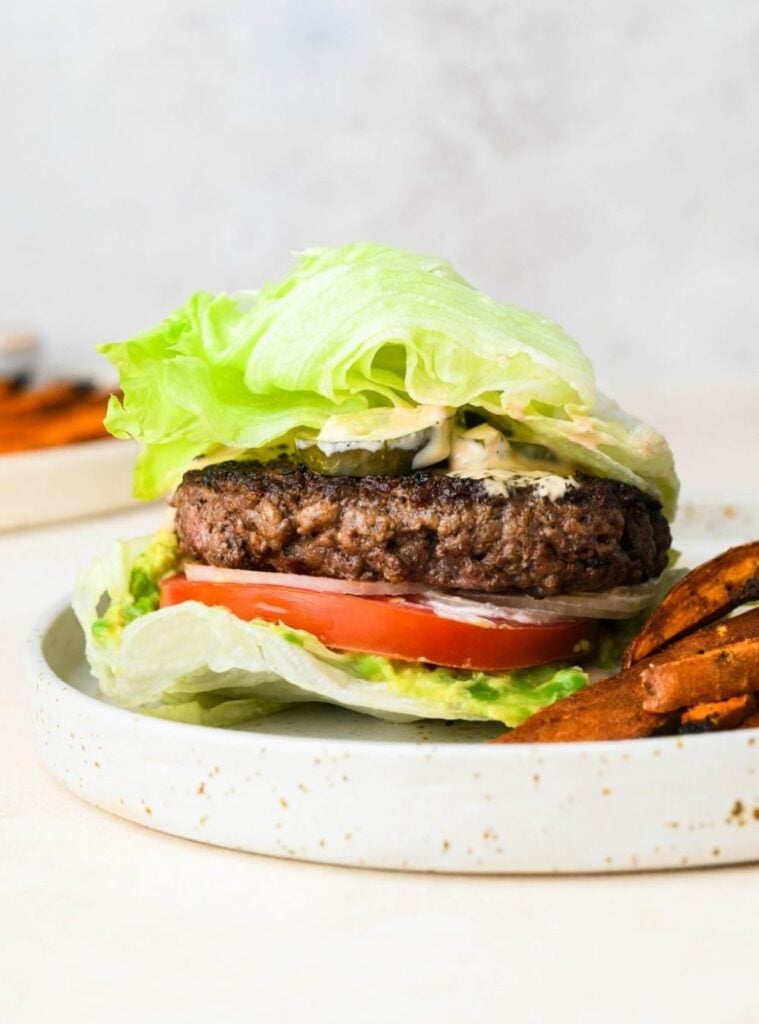 bunless burger