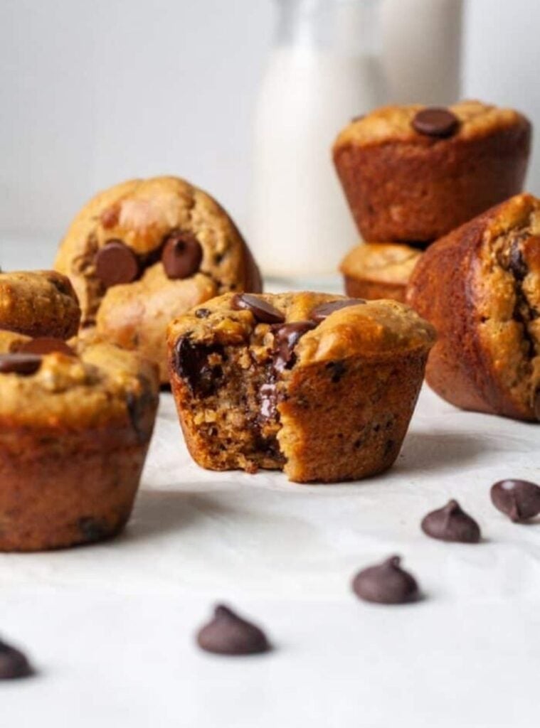 banana protein muffins