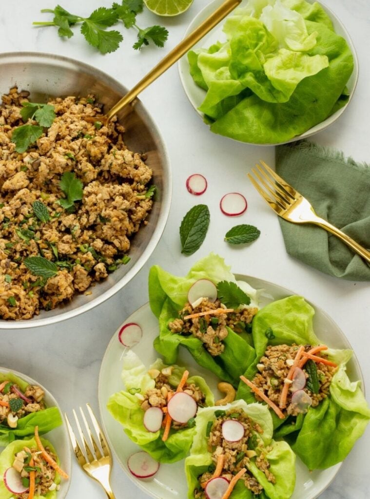 tofu lettuce wraps